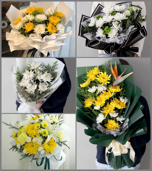 贵州贵阳清镇市犁倭镇柿花园村白事花束代送